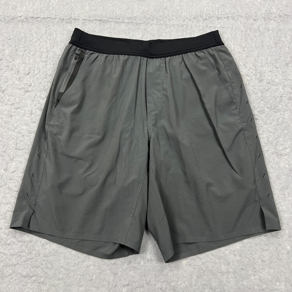 Ten Thousand Interval Shorts Men's Medium‎ Gray 9" Training Running Brief Lined